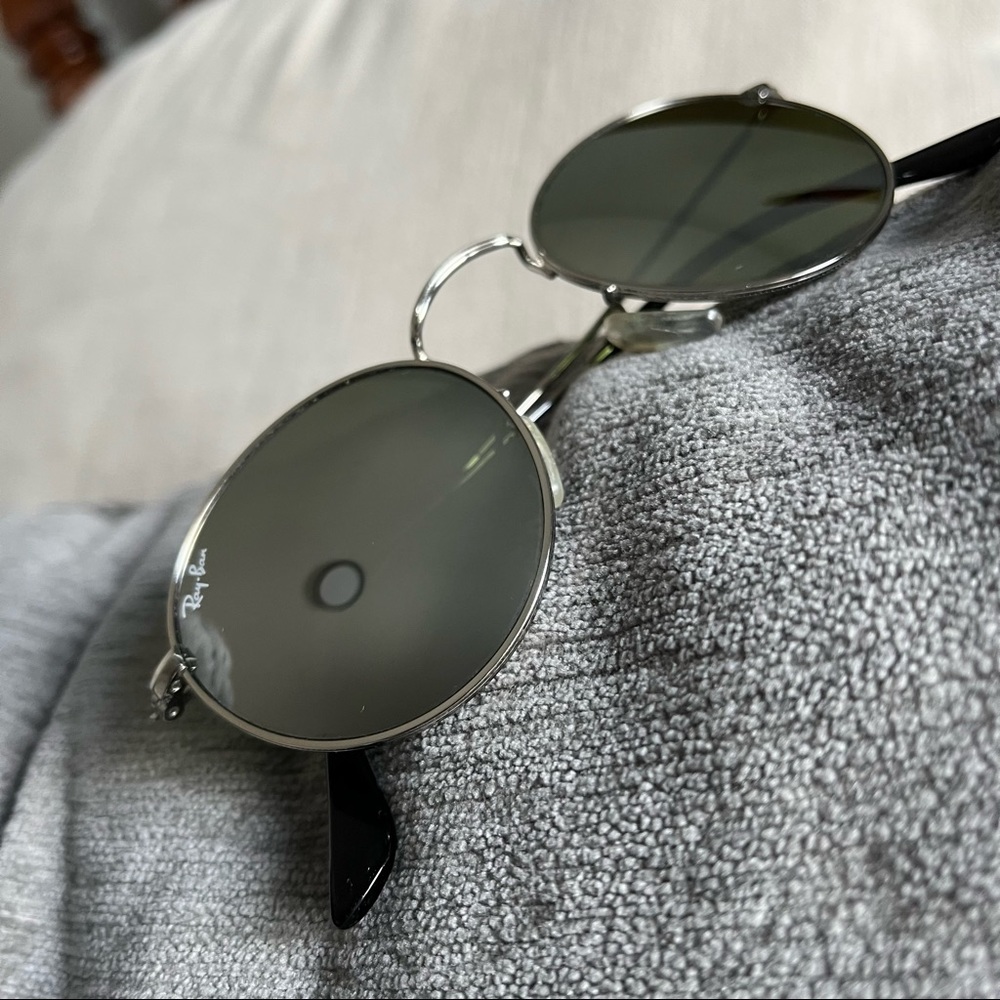 Ray-Ban Round Metal Silver Flash RB3447 Mirror